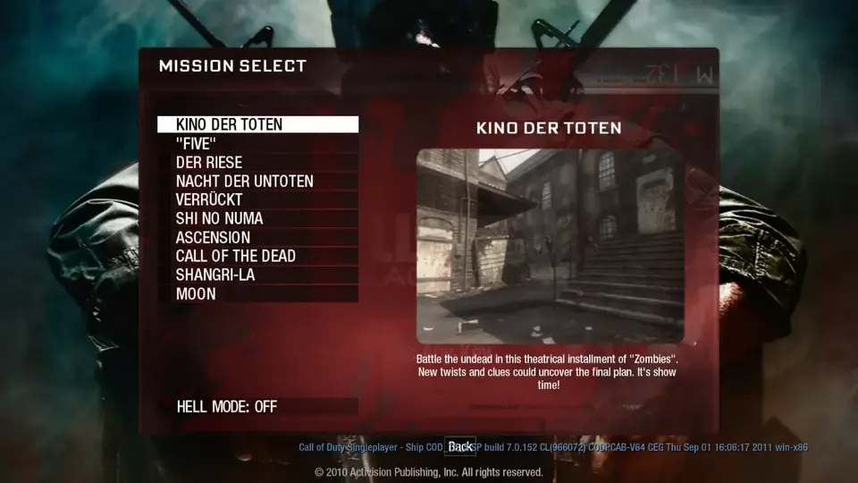 BO1 Zombies Hub screenshot